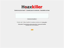Tablet Screenshot of hoaxkiller.fr